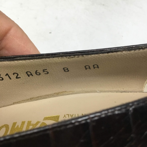 Salvatore Ferragamo Women Shoes Sz Us 8 Brown Heel - Picture 7 of 8